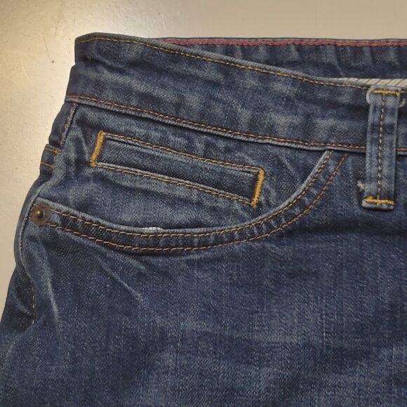 14R BODEN FLIP POCKET BLUE DENIM ABOVE KNEE JEAN SKIRT UK 18 / US 14 - Picture 7 of 12